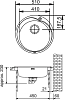 Кухонная мойка Franke Pamira RON 610-41 сталь