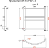 Полотенцесушитель водяной Тругор Приоритет ПМ 3 50*60*40 (ЛЦ2)