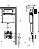 Инсталляция Gustavsberg с унитазом Gustavsberg Saval 7K651001, сиденье микролифт, комплект 92211461/7K651001/8780S101