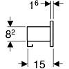 Настенная полка Geberit Smyle Square 500.362.JR.1, пекан