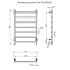 Полотенцесушитель электрический Тругор Пэк серия 20 Пэк20кв/8050 хром
