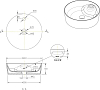 Раковина накладная 44 см Bravat Affability C22239W-1-ENG, белый