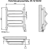 Полотенцесушитель электрический Ника ЛЗ 60/40 каб прав хром