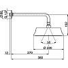 Душ верхний Cisal Shower DS01327021 хром