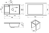 Кухонная мойка Granula GR-7805 7805, Сланец серый