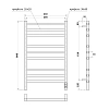 Полотенцесушитель электрический Point Вега PN71858GB серый