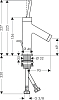 Смеситель для раковины Axor Starck 10116950, латунь