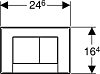 Кнопка смыва Geberit Bolero 115.777.21.1 хром
