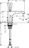 Кран холодной воды для раковины Axor Citterio E 36105140, бронза