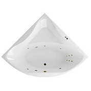 Акриловая ванна Excellent Glamour 150х150 WAEX.GLA15.LINE.BR бронза, белый