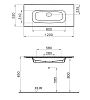 Раковина VitrA Metropole M58000018003 белый