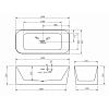 Акриловая ванна Abber AB9331-1.6 L белый
