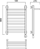 Полотенцесушитель электрический Aquanerzh Прямая 00-20A8050_R с полкой