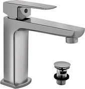 Смеситель для раковины с донным клапаном Jaquar Kubix Prime KUP-CHR-35011BPMCLW, хром