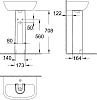 Пьедестал для раковины Grohe Bau Ceramic 39425000