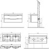 Тумба для комплекта BelBagno ANCONA-N-1200-2C-SO-2-BL bianco lucido