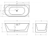Акриловая ванна Abber AB9216-1.7B черный