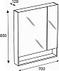 Зеркало-шкаф 70 см Roca Gap ZRU9302886 белый глянец