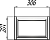 Полка Aquaton Брук 30 1A202603BCDF0, коричневый