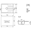 Кухонная мойка Domaci Солерно DP 780-05 серый