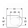 Крышка-сиденье Geberit iCon 574130000 с микролифтом, белый