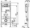 Инсталляция для унитаза Tece base 2.0 K401407 с клавишей смыва черный матовый