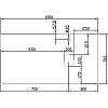 Раковина накладная Diwo Moduo 63571/00-00001243/С17825 белый, коричневый