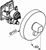 Смеситель для душа Kludi Push 386040538, хром