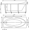 Акриловая ванна Aquatek Европа 180x80 см EVR180-0000041, белый