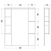 Зеркальный шкаф Mirsant Камилла MRM0107 белый