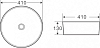 Раковина накладная 41 см Belbagno BB1315