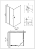 Душевое ограждение Niagara Nova 66880811 стекло прозрачное, профиль хром