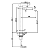 Смеситель для раковины Paini Brera 74PZ205OLL черный