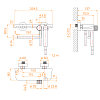 Гигиенический душ со смесителем RGW Shower Panels 581408220-01 хром