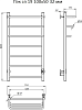 Полотенцесушитель электрический Тругор Пэк сп 19 100х50 32
