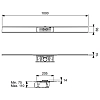Дренажный канал TECE Lineo 15301100 нержавеющая сталь