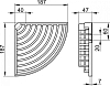 Полка 18,7х18,7см Keuco 24944010000 угловая