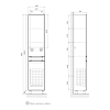 Шкаф-пенал Equil Corner pnCRNR40.KZ-06 белый