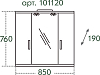 Зеркало-шкаф СанТа Прима 85 свет