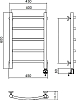 Полотенцесушитель электрический Aquanerzh Дуга R 60x40 06-02A6040_R