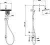 Душевая стойка STWORKI Готланд WH625-C хром