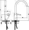 Смеситель Lemark Atlantiss LM3205C для кухонной мойки