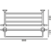 Полотенцедержатель Art&Max Bohemia AM-E-4222-Br, бронза