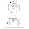 Тумба под раковину Keuco Stageline 32855970000 черный