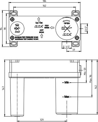 Скрытая монтажная часть E.C.A. 102166601EX
