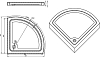 Поддон для душа Sturm DW ETTA/OBLIC/LOOK/TIME/SKY 90x90x7