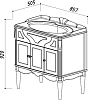 Мебельная раковина Belux Клевер 850