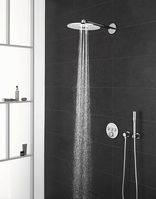 Верхний душ Grohe Rainshower SmartActive 26475LS0 белая луна