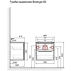 Тумба под раковину Laparet Sinergia Sin.01.60/P/A черный