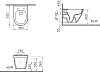 Подвесной унитаз VitrA S50 7740B003-0075 безободковый, белый